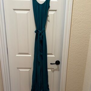 Elegant Teal Maxi Dress